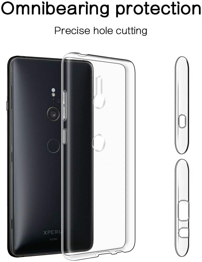 Sony Xperia XZ3 Hoesje Dun TPU Transparant afbeelding 3