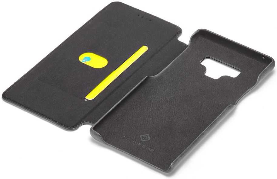 Samsung Galaxy Note 9 Retro Bookcase Hoesje met Kaarthouder Zwart afbeelding 3