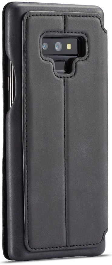 Samsung Galaxy Note 9 Retro Bookcase Hoesje met Kaarthouder Zwart afbeelding 7