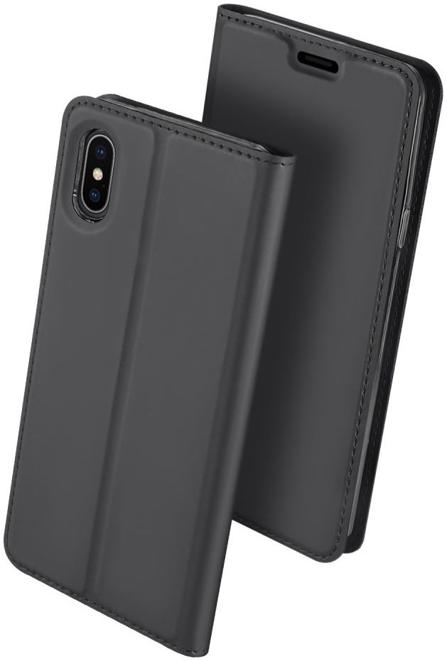 Dux Ducis Apple iPhone XS Max Premium Bookcase Hoesje Grijs afbeelding 6
