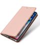 Dux Ducis Apple iPhone XR Premium Bookcase Hoesje Roze Goud