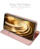 Dux Ducis Apple iPhone XR Premium Bookcase Hoesje Roze Goud