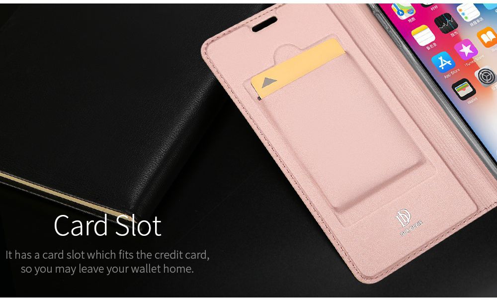 Dux Ducis Apple iPhone XR Premium Bookcase Hoesje Roze Goud afbeelding 8