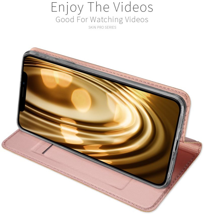 Dux Ducis Apple iPhone XR Premium Bookcase Hoesje Roze Goud afbeelding 9