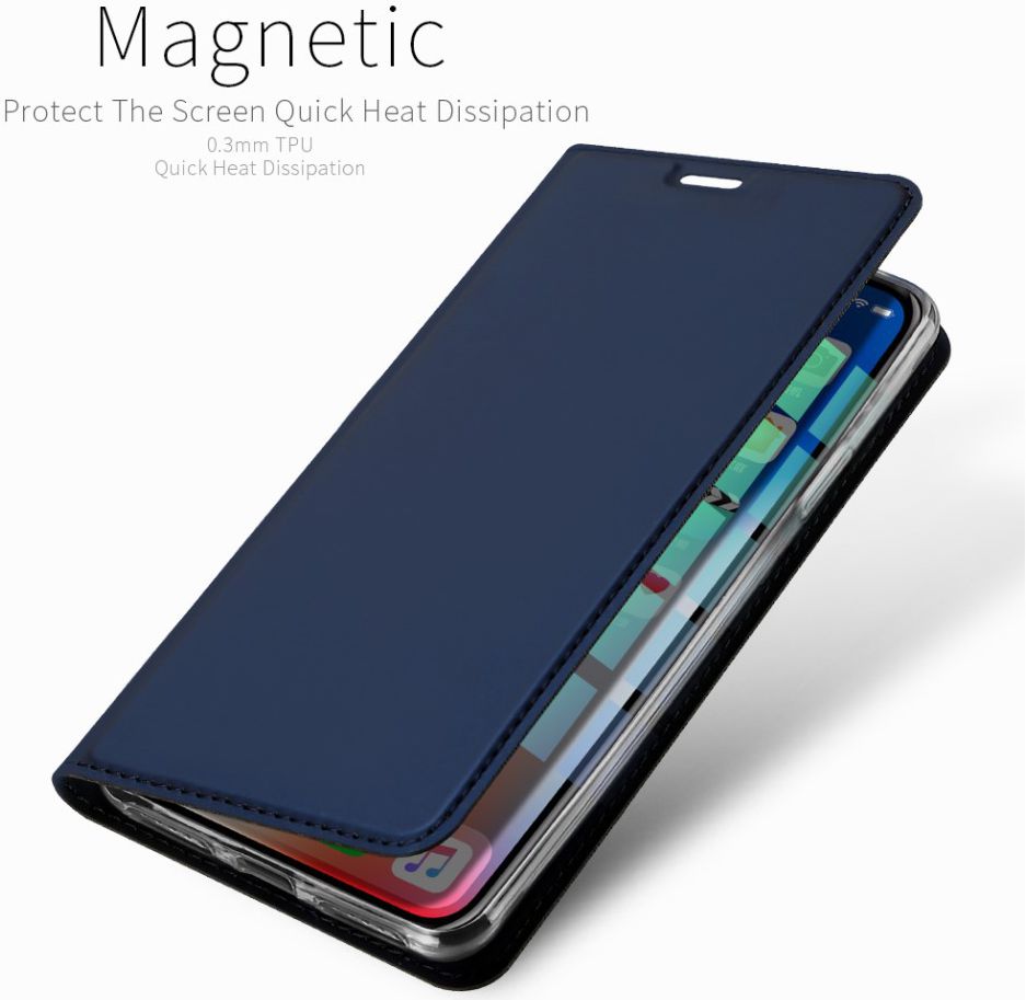 Dux Ducis Apple iPhone XR Premium Bookcase Hoesje Blauw afbeelding 11