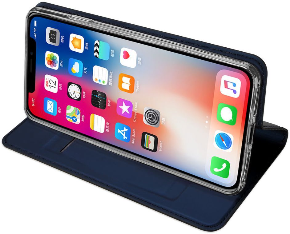 Dux Ducis Apple iPhone XR Premium Bookcase Hoesje Blauw afbeelding 5
