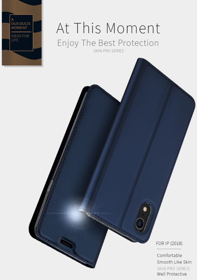 Dux Ducis Apple iPhone XR Premium Bookcase Hoesje Blauw afbeelding 9