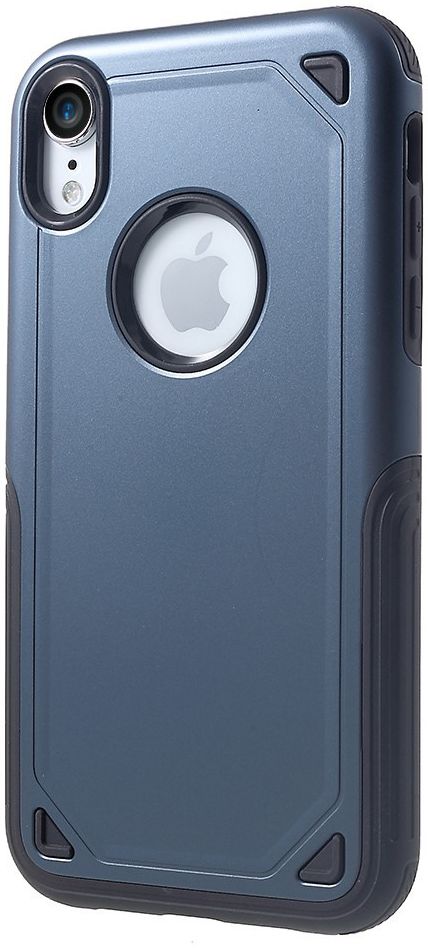 Apple iPhone XR Stevig Hybride Hoesje Blauw afbeelding 1