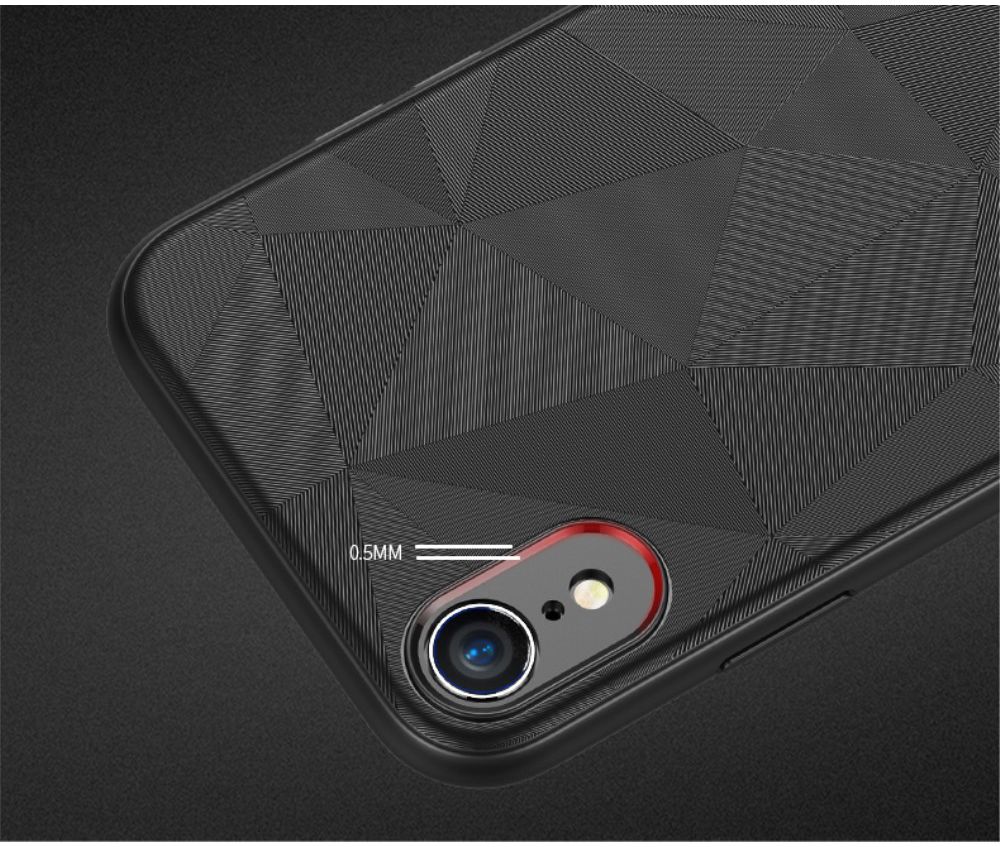 Apple iPhone XR Driehoek TPU Hoesje Zwart afbeelding 5