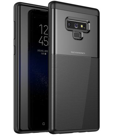 Samsung Galaxy Note 9 Stijlvol Hybride Hoesje Zwart Hoesjes