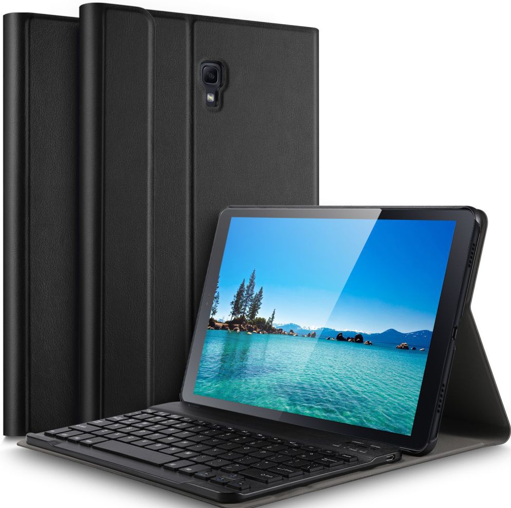 Samsung Galaxy Tab A 10.5 (2018) Bookcase met Toetsenbord Zwart afbeelding 1