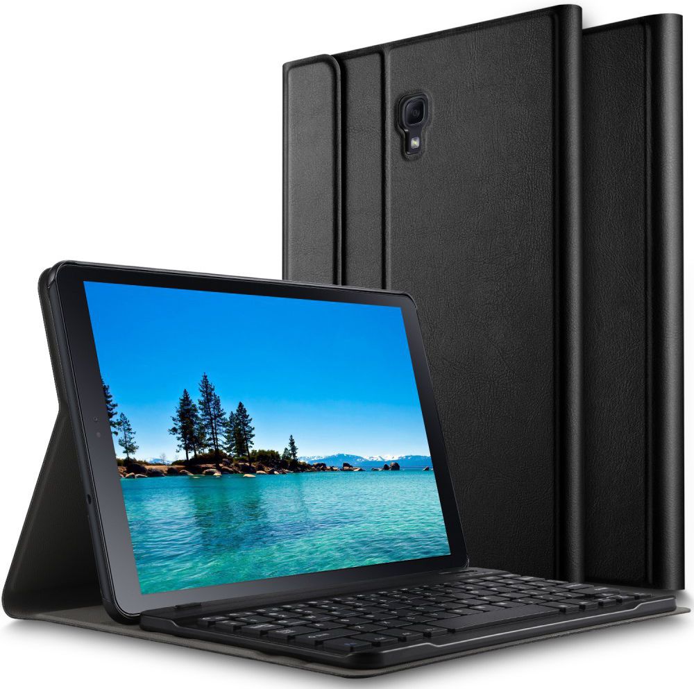 Samsung Galaxy Tab A 10.5 (2018) Bookcase met Toetsenbord Zwart afbeelding 3