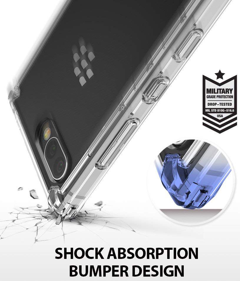 Ringke Fusion Hoesje BlackBerry Key2 Transparant afbeelding 2