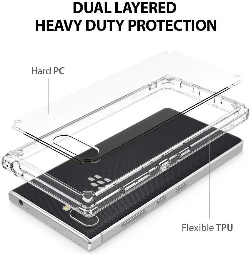 Ringke Fusion Hoesje BlackBerry Key2 Transparant afbeelding 3