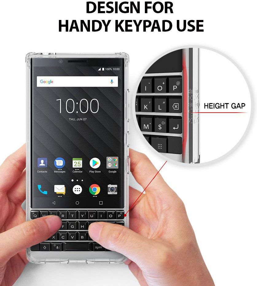 Ringke Fusion Hoesje BlackBerry Key2 Transparant afbeelding 6