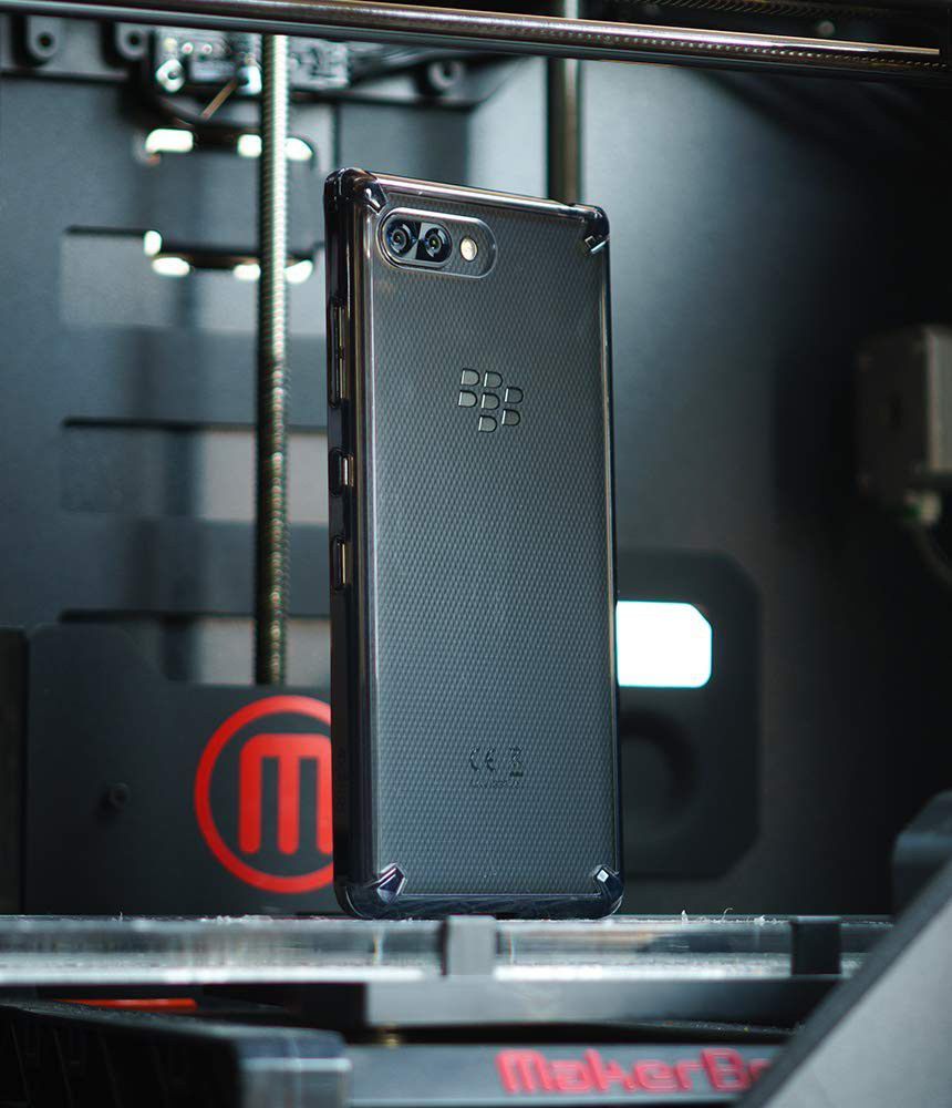 Ringke Fusion Hoesje BlackBerry Key2 Transparant Zwart afbeelding 6