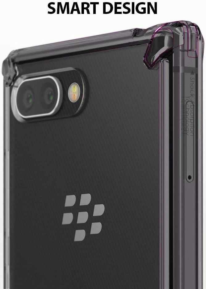 Ringke Fusion Hoesje BlackBerry Key2 Transparant Zwart afbeelding 7