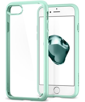 Spigen Ultra Hybrid 2 Case Apple iPhone 7 / 8 Roze Mint Hoesjes