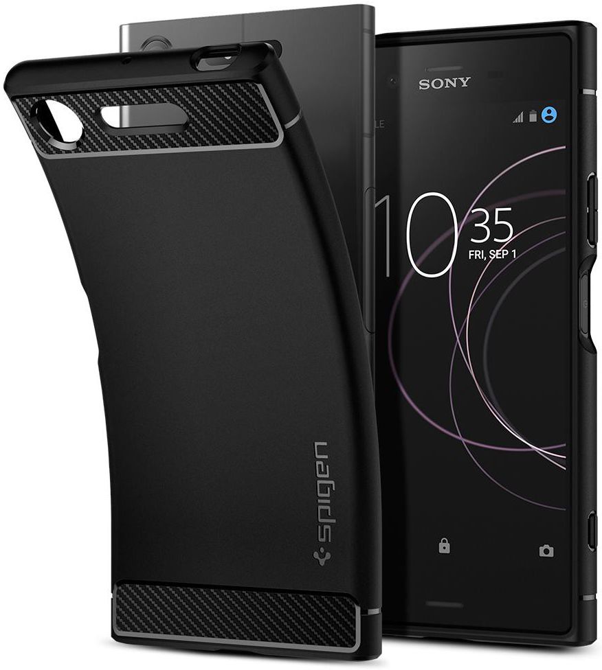 Spigen Rugged Armor Sony Xperia XZ1 Hoesje Zwart afbeelding 2
