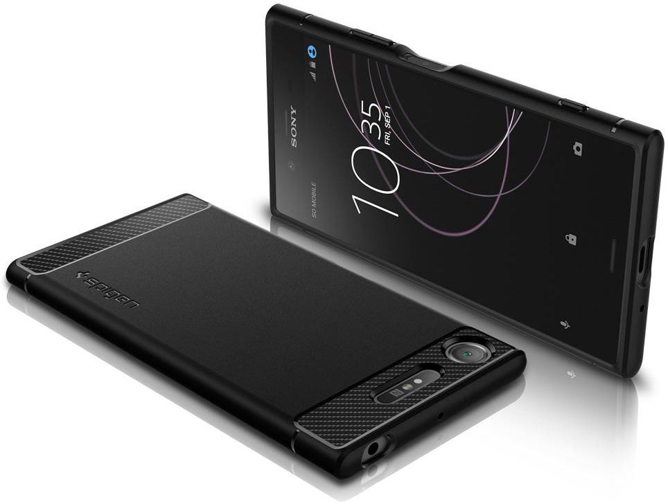 Spigen Rugged Armor Sony Xperia XZ1 Hoesje Zwart afbeelding 3