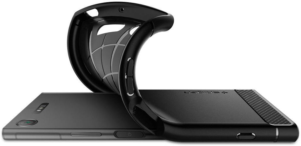 Spigen Rugged Armor Sony Xperia XZ1 Hoesje Zwart afbeelding 4