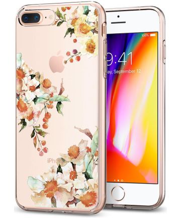 Spigen Liquid Crystal Case Apple iPhone 7 / 8 Plus Aquarelle Primrose Hoesjes