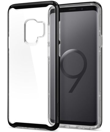 Spigen Neo Hybrid Crystal Hoesje Samsung Galaxy S9 Midnight Black Hoesjes
