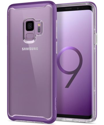 Spigen Neo Hybrid Crystal Hoesje Samsung Galaxy S9 Lilac Purple Hoesjes