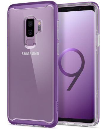 Spigen Neo Hybrid Crystal Hoesje Samsung Galaxy S9 Plus Lilac Purple Hoesjes