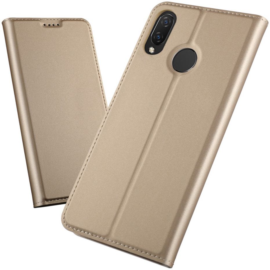 Huawei P Smart Plus Luxe Portemonnee Hoesje Goud afbeelding 1