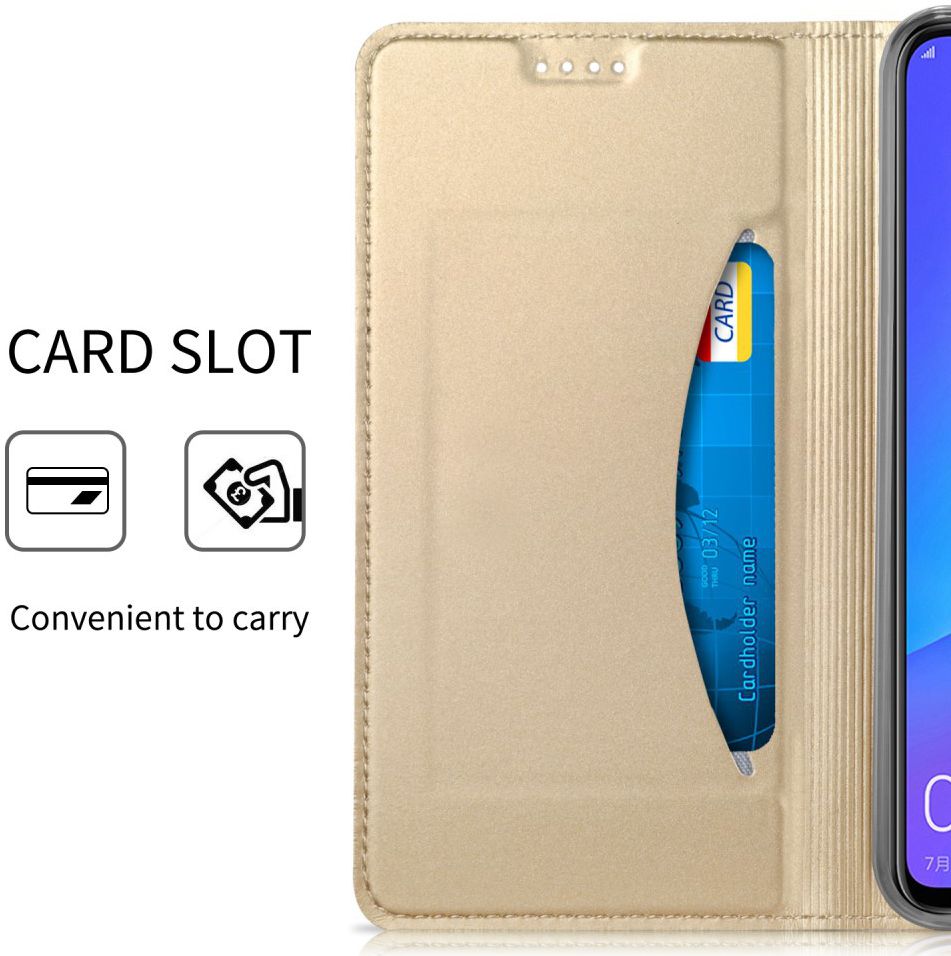 Huawei P Smart Plus Luxe Portemonnee Hoesje Goud afbeelding 2