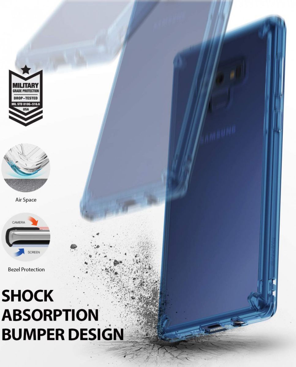 Ringke Fusion Samsung Galaxy Note 9 Aqua Blue afbeelding 3