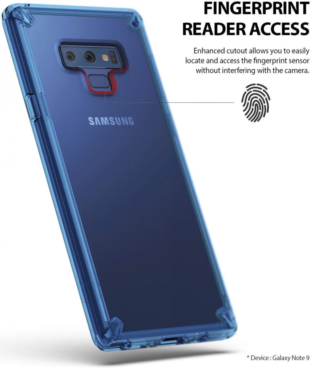 Ringke Fusion Samsung Galaxy Note 9 Aqua Blue afbeelding 5