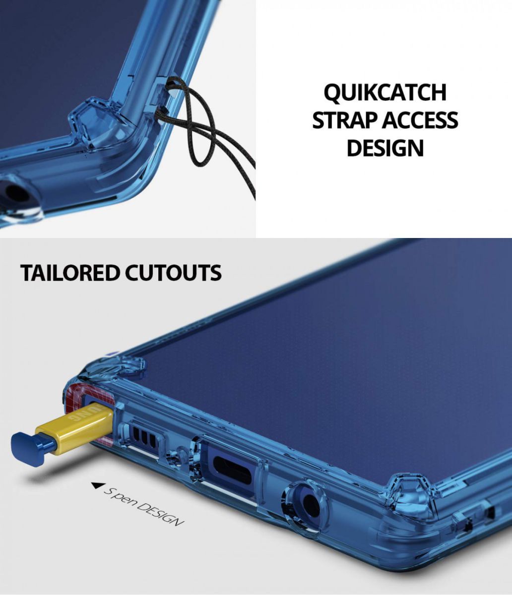 Ringke Fusion Samsung Galaxy Note 9 Aqua Blue afbeelding 6