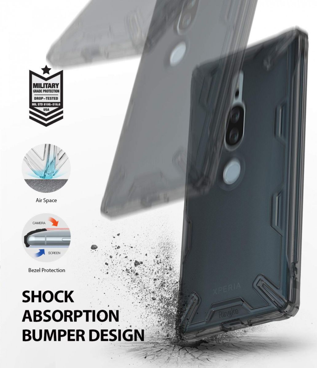 Ringke Air X Sony Xperia XZ2 Premium Hoesje Smoke Black afbeelding 2