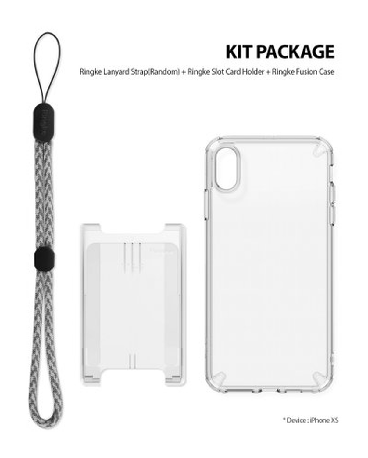 Ringke Fusion Kit Apple iPhone XS Transparant Hoesje Transparant afbeelding 2