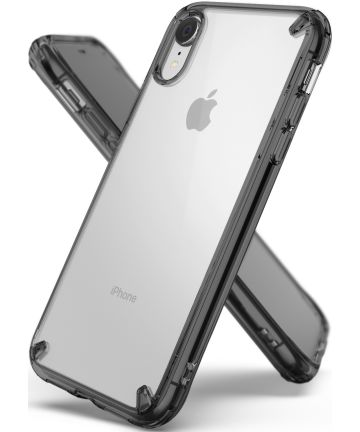 Ringke Fusion Kit Apple iPhone XR Transparant Hoesje Smoke Black Hoesjes