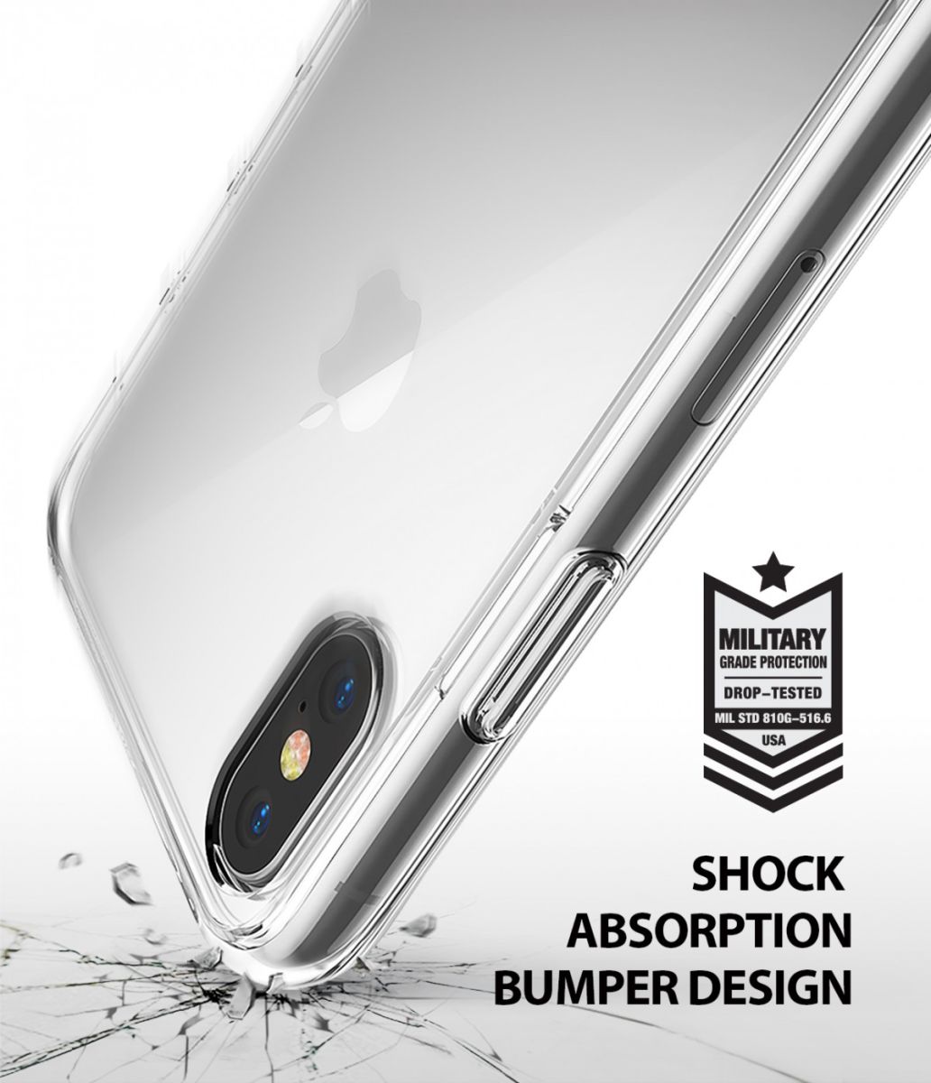 Ringke Fusion Apple iPhone XS Hoesje Transparant afbeelding 2