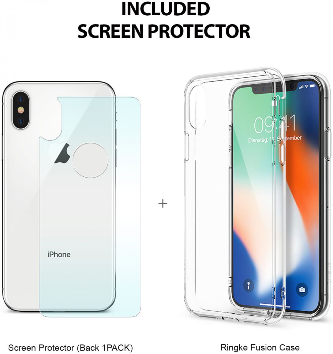 Ringke Fusion Apple iPhone XS Hoesje Transparant afbeelding 4