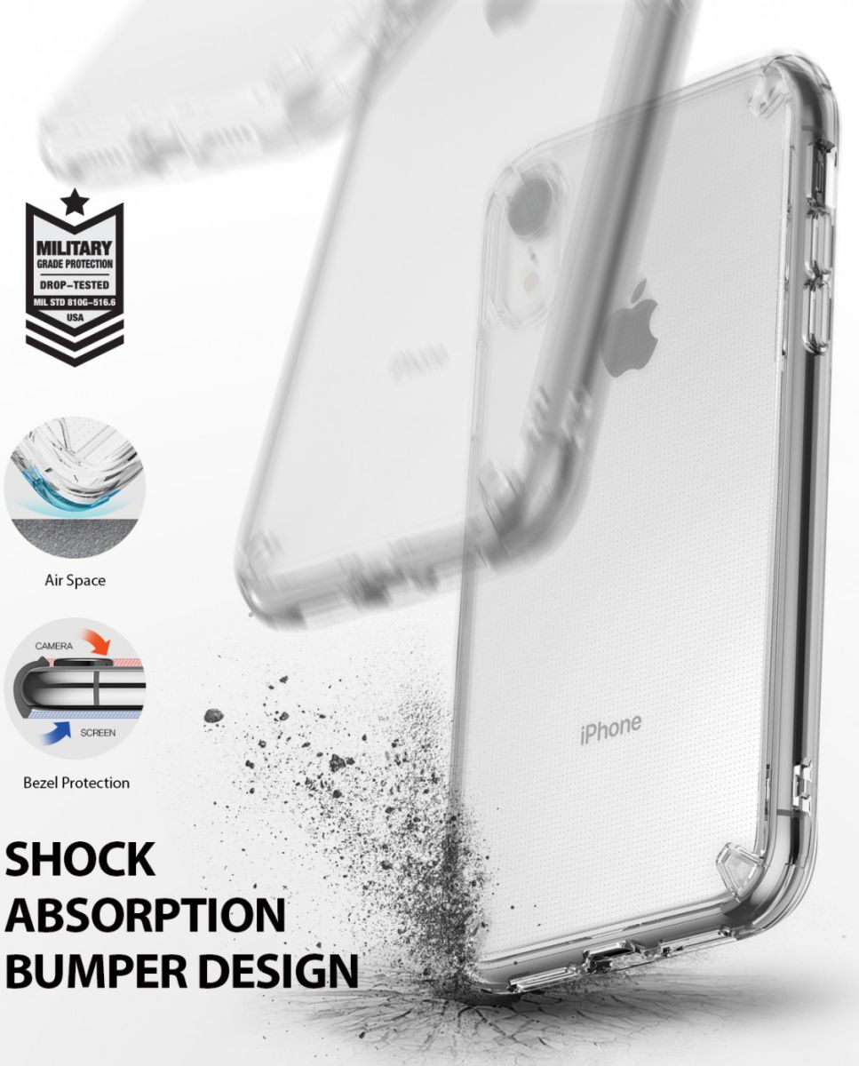 Ringke Fusion Apple iPhone XR Hoesje Transparant afbeelding 2