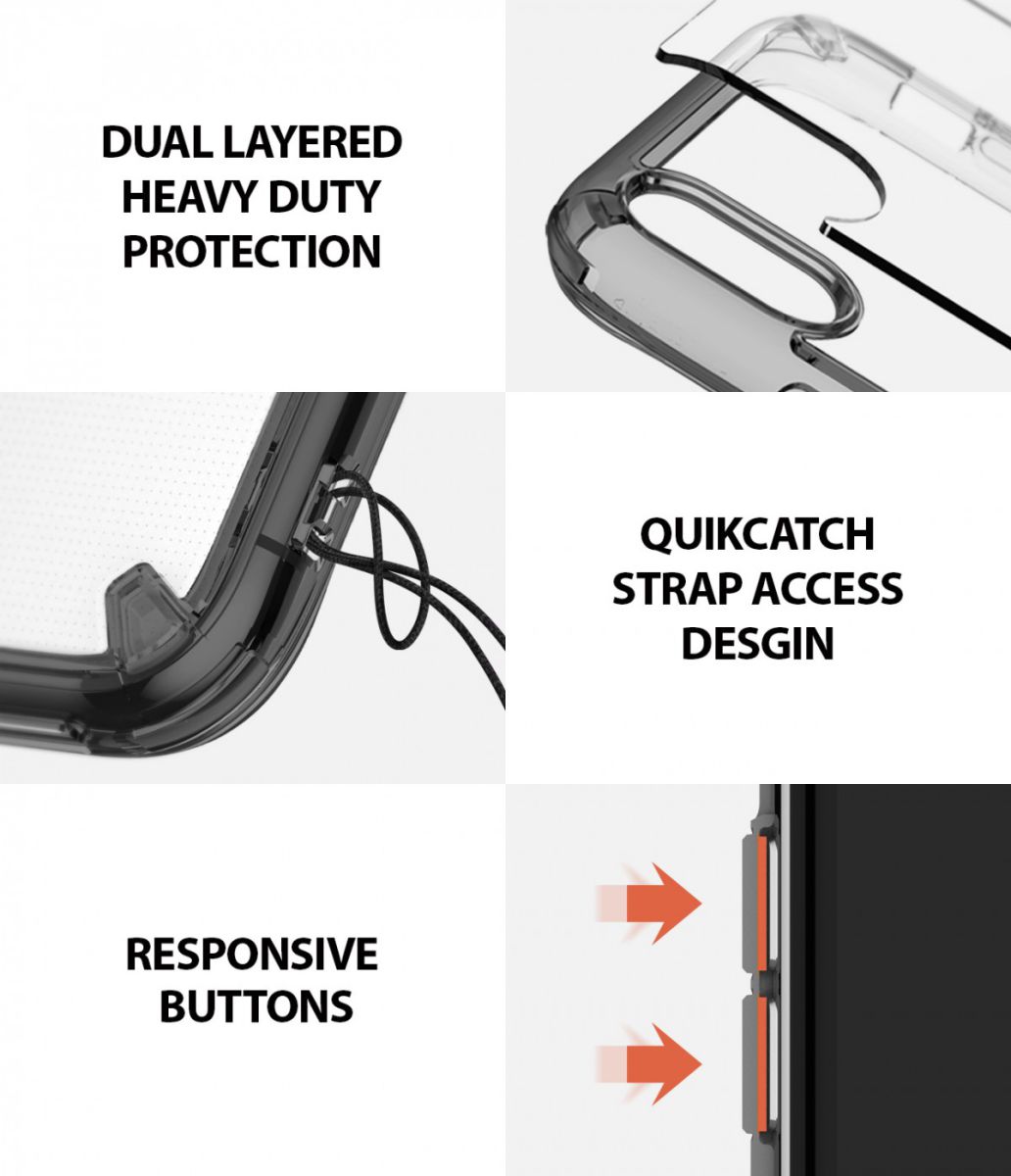 Ringke Fusion Apple iPhone XR Hoesje Smoke Black afbeelding 6