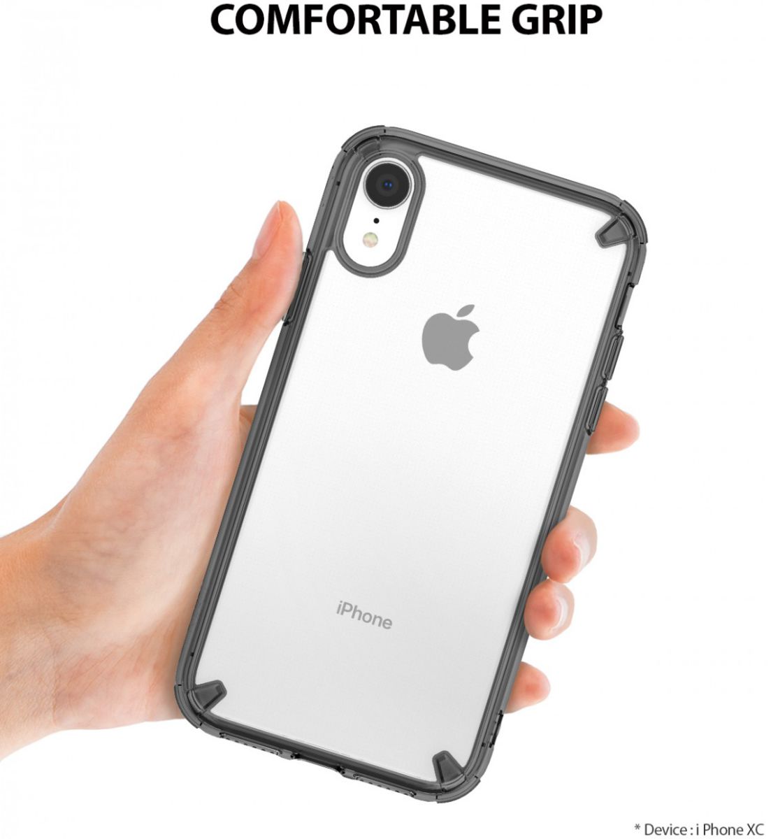 Ringke Fusion Apple iPhone XR Hoesje Smoke Black afbeelding 7