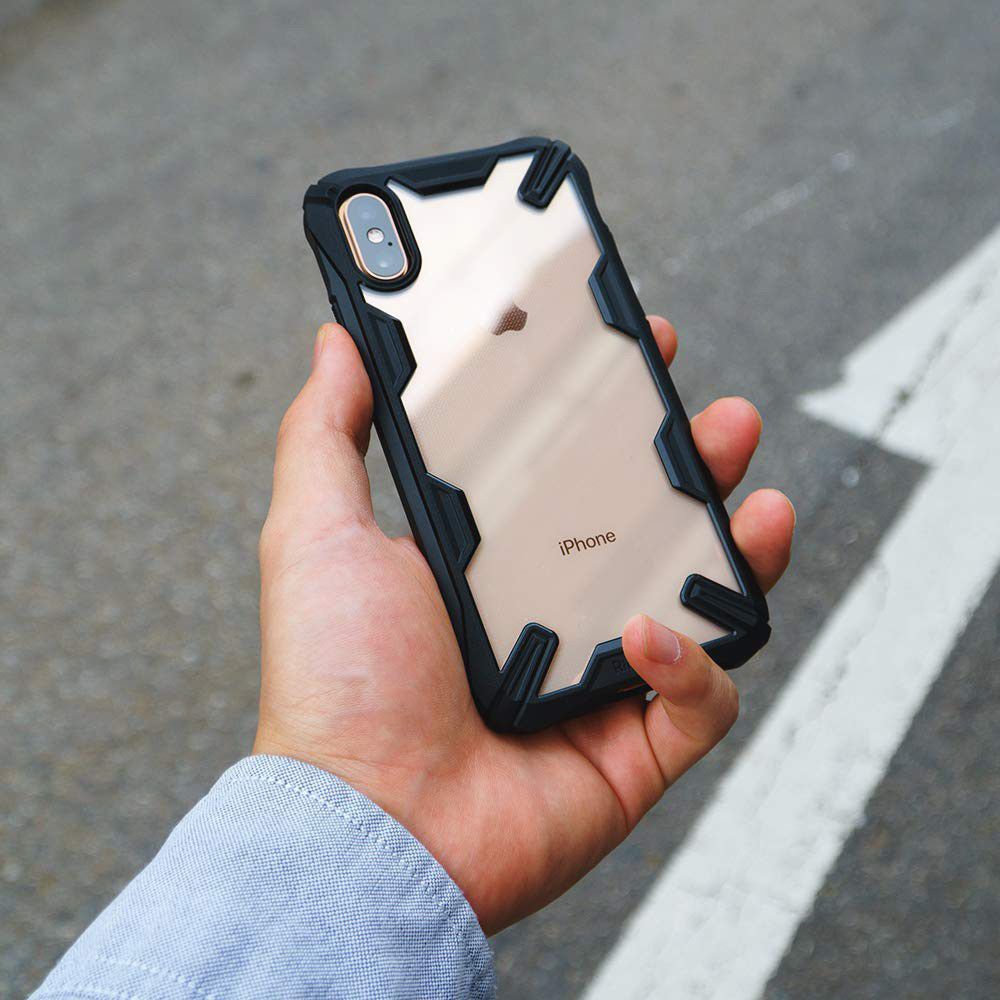Ringke Fusion X Apple iPhone XS Hoesje Doorzichtig Zwart afbeelding 11