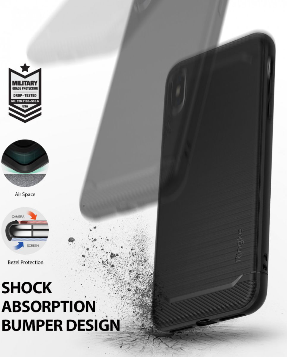 Ringke Onyx X Apple iPhone XS Max Hoesje Black afbeelding 3