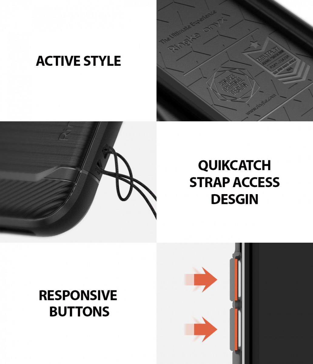 Ringke Onyx X Apple iPhone XS Max Hoesje Black afbeelding 5