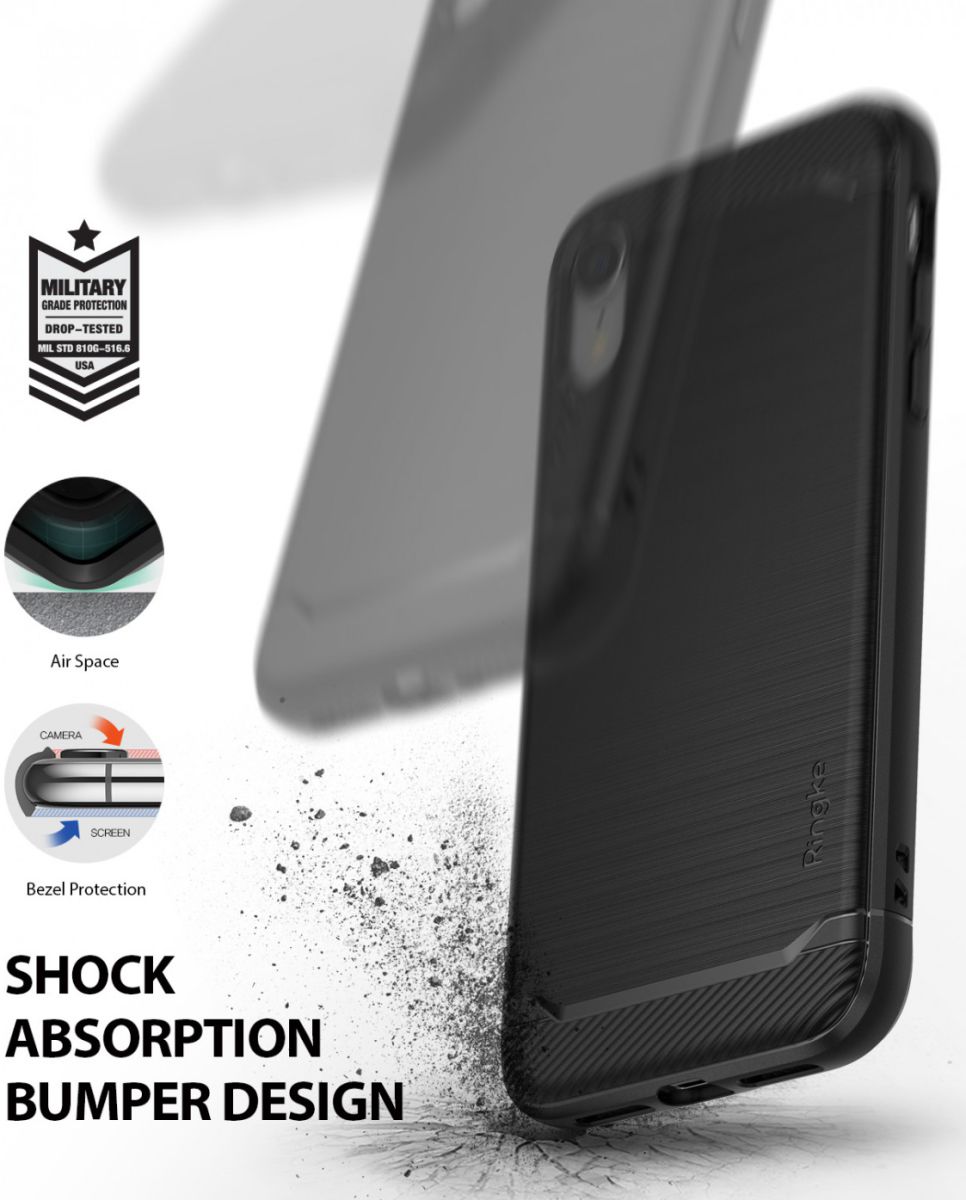 Ringke Onyx Apple iPhone XR Hoesje Black afbeelding 2