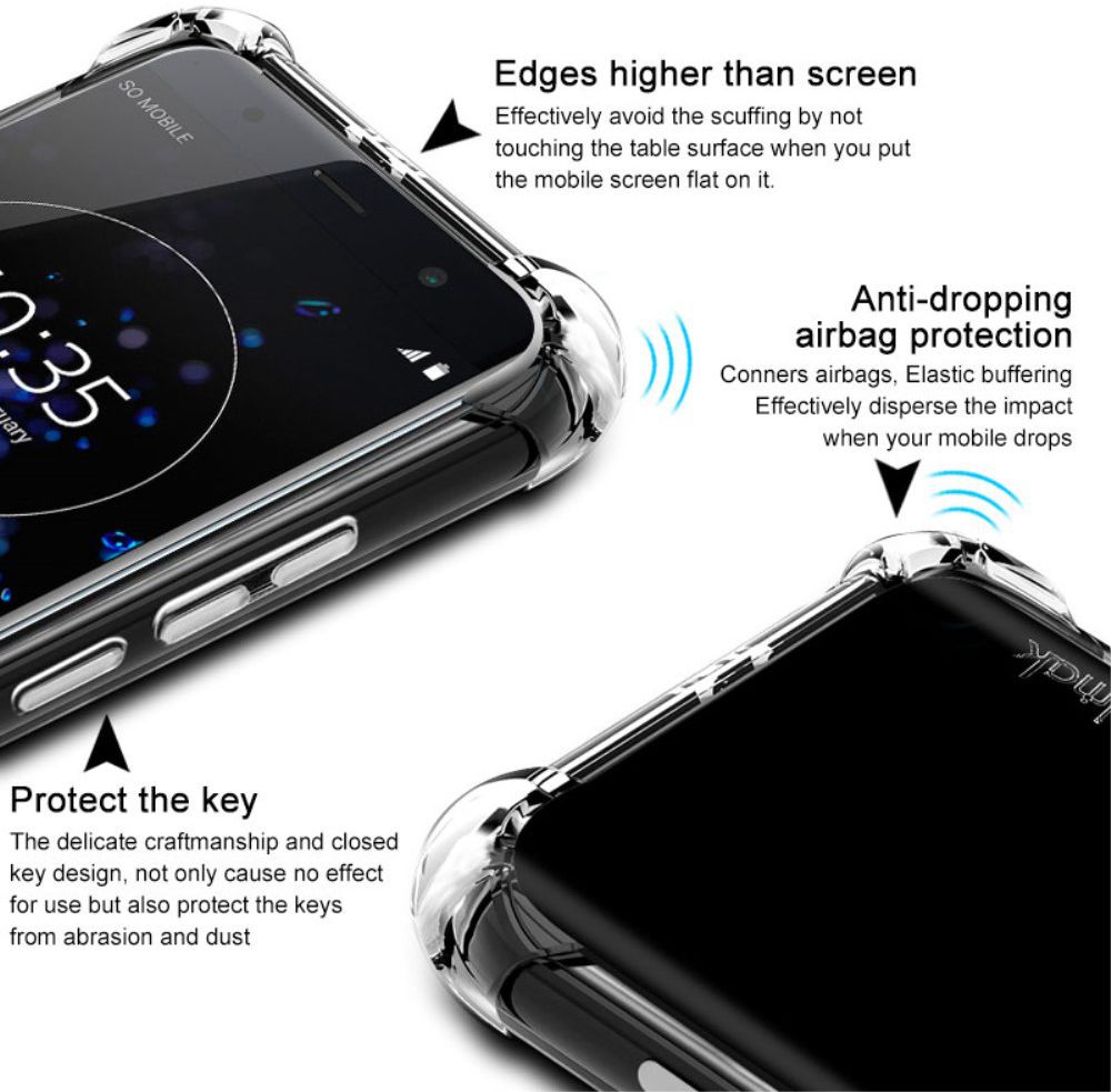 Sony Xperia XZ3 TPU Hoesje Zwart afbeelding 7