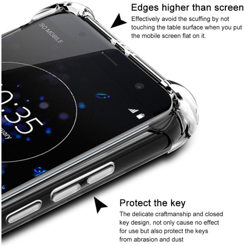 Sony Xperia XZ3 TPU Hoesje Transparant afbeelding 4