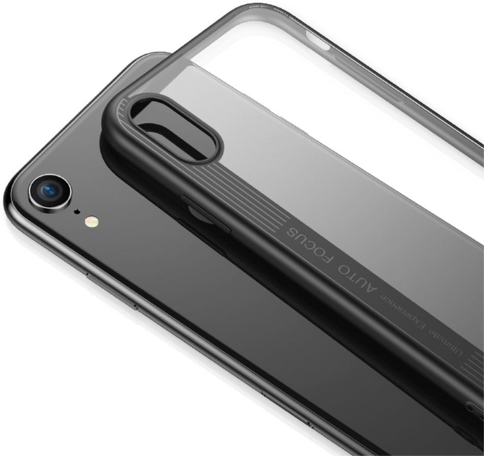 Apple iPhone XR Hoesje Armor Backcover Zwart afbeelding 2