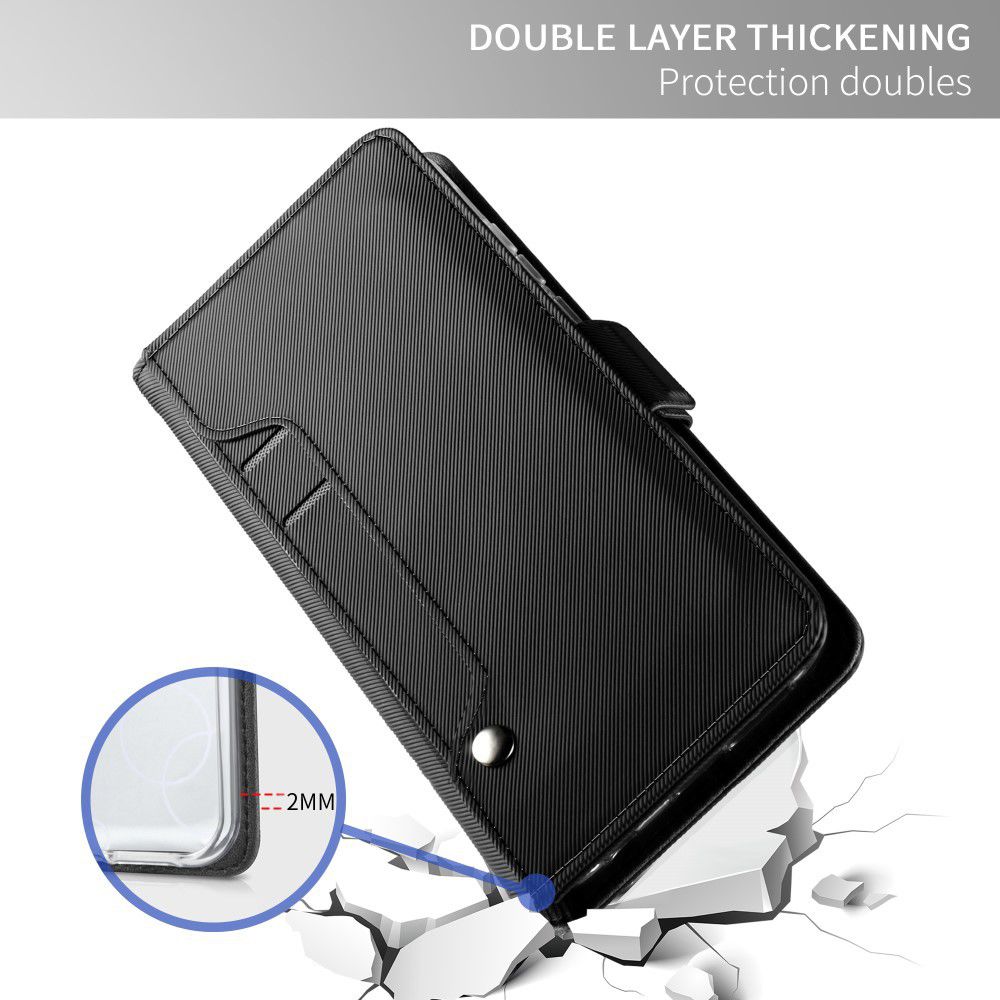 Google Pixel 3 Book Cover met Spiegel Zwart afbeelding 3